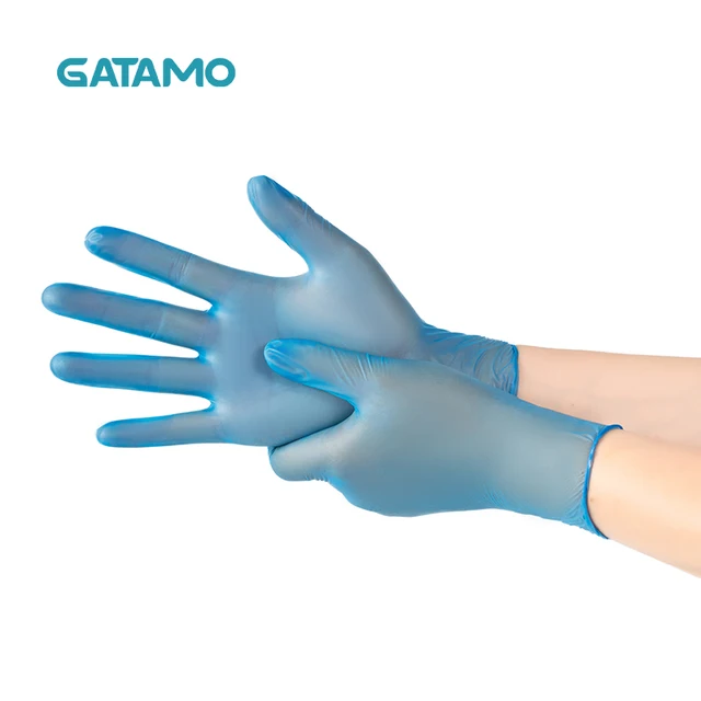 Gatamo Blue Nitrile Gloves - Exam Grade, Powder Free (4Mil), 10 Box